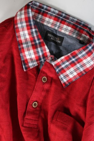 Herren Shirt Henson & Henson, Größe L, Farbe Rot, Preis € 13,49