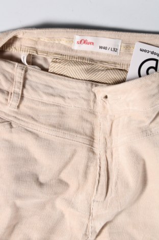 Herren Cordhose S.Oliver, Größe M, Farbe Ecru, Preis € 17,49