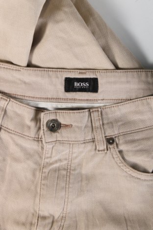 Pantaloni de bărbați BOSS, Mărime M, Culoare Bej, Preț 304,39 Lei