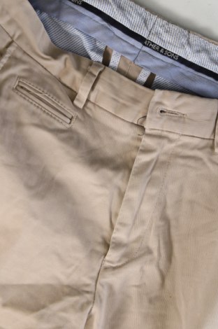 Pantaloni de bărbați Father & Sons, Mărime S, Culoare Bej, Preț 89,99 Lei