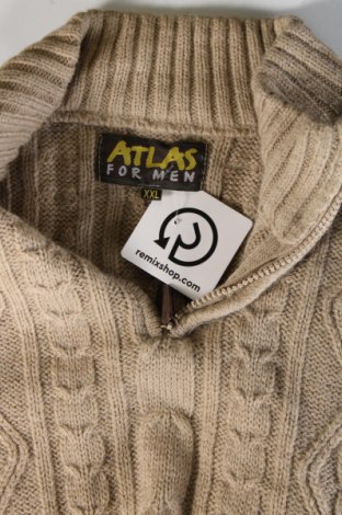 Męski sweter Atlas For Men, Rozmiar XXL, Kolor Beżowy, Cena 56,99 zł