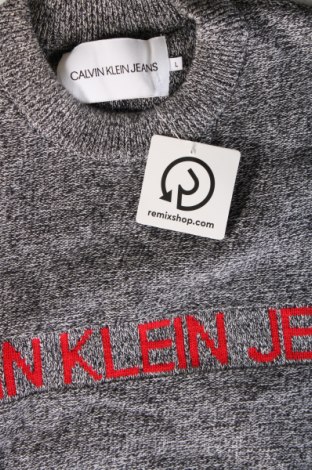 Ανδρικό πουλόβερ Calvin Klein Jeans, Μέγεθος L, Χρώμα Γκρί, Τιμή 25,99 €