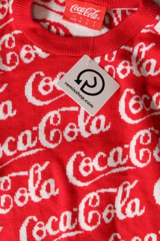 Męski sweter Coca Cola, Rozmiar M, Kolor Czerwony, Cena 69,99 zł