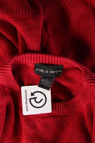 Herrenpullover Croft & Barrow, Größe L, Farbe Rot, Preis € 12,99