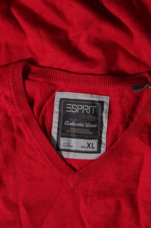 Męski sweter Esprit, Rozmiar XL, Kolor Czerwony, Cena 153,99 zł