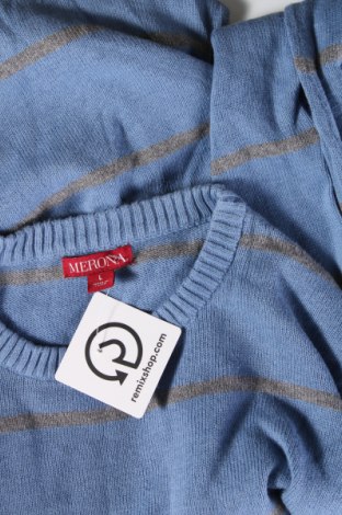 Herrenpullover Merona, Größe L, Farbe Blau, Preis 14,49 €