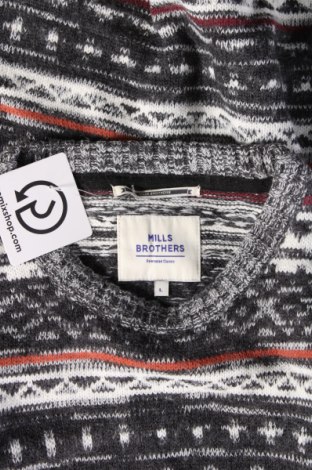 Herrenpullover Mills Brothers, Größe L, Farbe Mehrfarbig, Preis 12,99 €