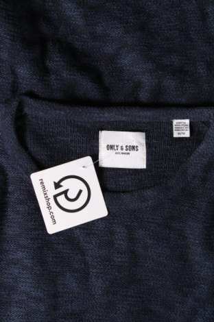 Herrenpullover Only & Sons, Größe M, Farbe Blau, Preis € 24,99