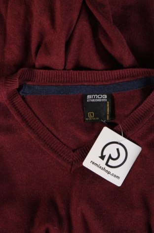 Herrenpullover Smog, Größe L, Farbe Rot, Preis € 12,99