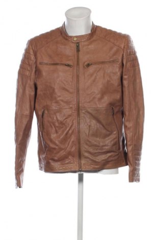 Herren Lederjacke Black Rivet, Größe L, Farbe Beige, Preis 99,99 €