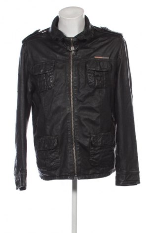 Herren Lederjacke Superdry, Größe XL, Farbe Schwarz, Preis € 68,49