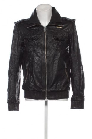 Herren Lederjacke Superdry, Größe L, Farbe Schwarz, Preis 122,99 €