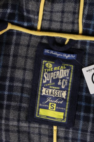 Męski płaszcz Superdry, Rozmiar S, Kolor Niebieski, Cena 145,99 zł