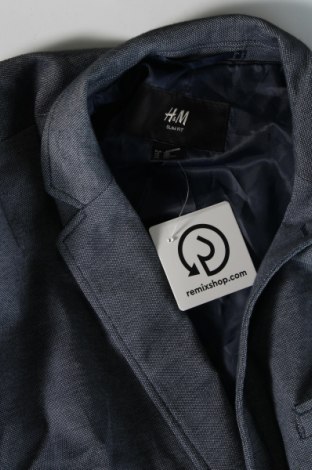 Мъжко сако H&M, Размер M, Цвят Син, Цена 20,99 лв.