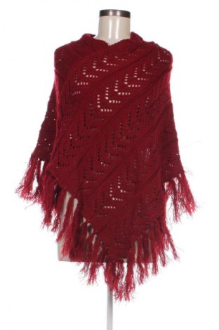 Poncho, Größe M, Farbe Rot, Preis € 11,49