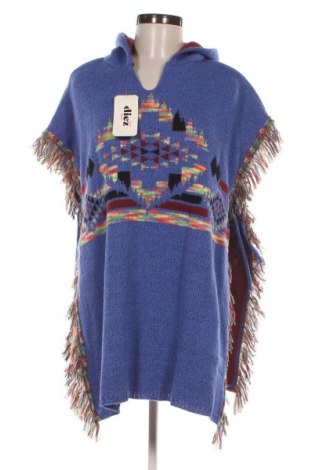 Poncho, Größe M, Farbe Blau, Preis € 15,99