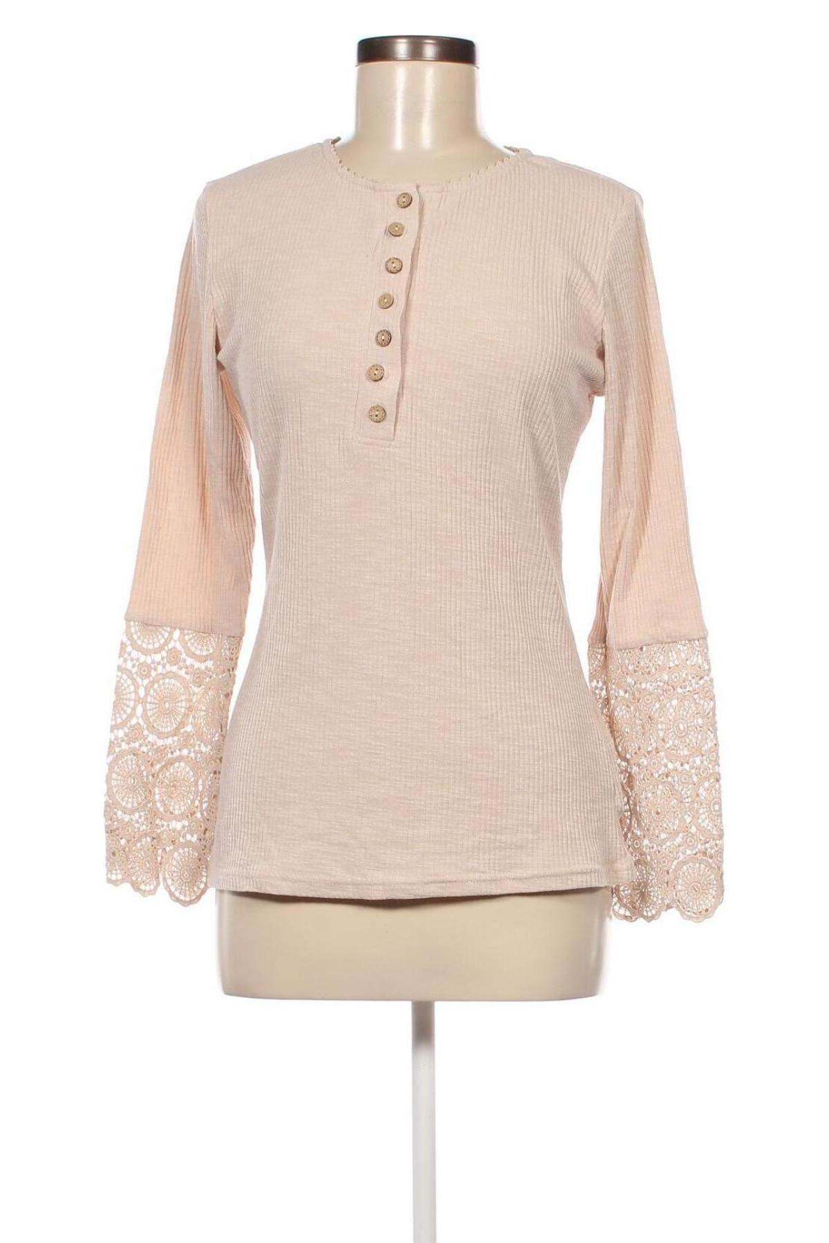 Damen Shirt, Größe M, Farbe Beige, Preis € 13,49