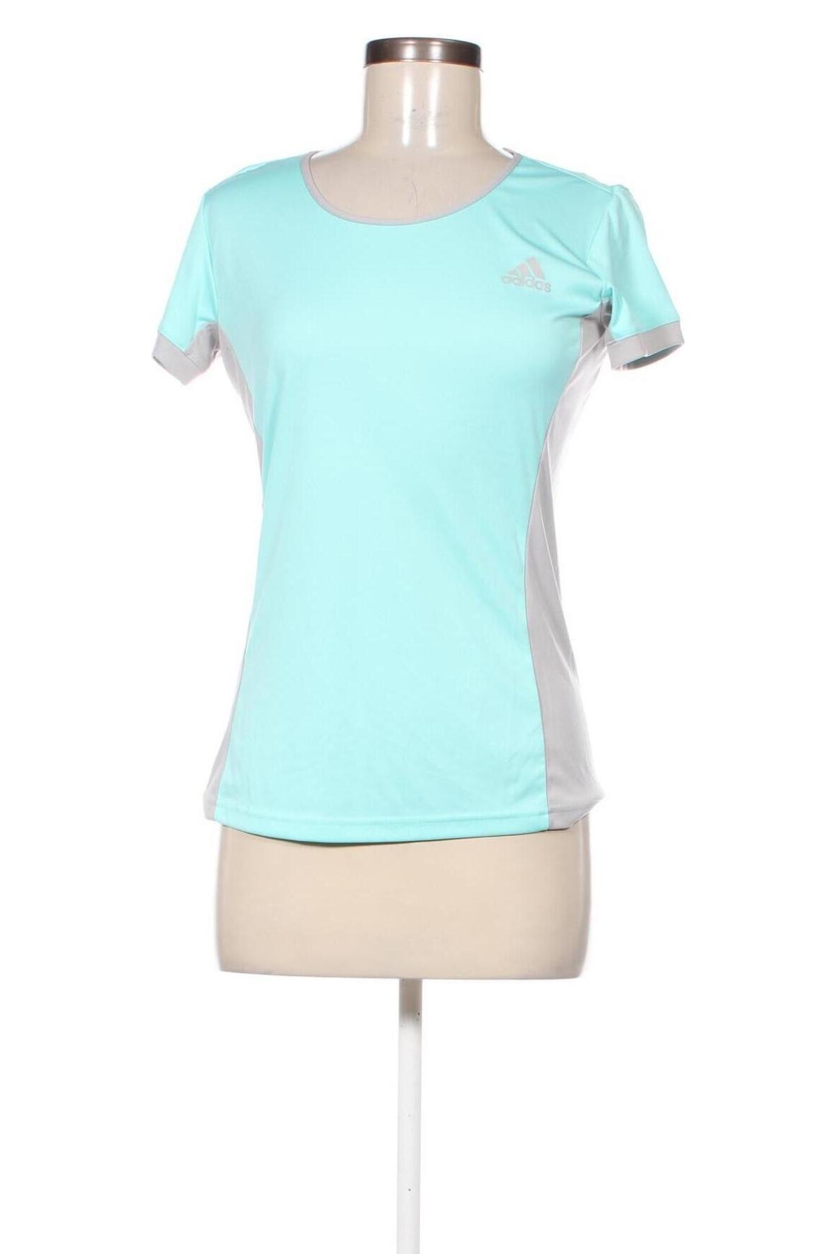 Γυναικείο t-shirt Adidas, Μέγεθος M, Χρώμα Μπλέ, Τιμή 10,99 €