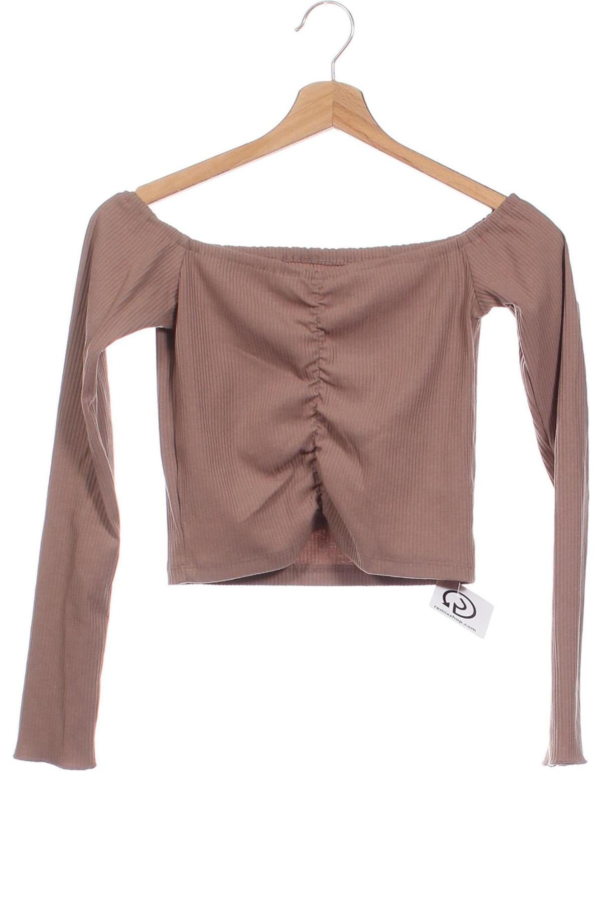 Damen Shirt Sinsay, Größe XS, Farbe Braun, Preis € 9,72