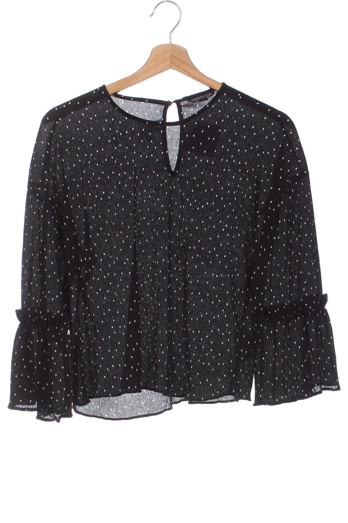 Damen Shirt Topshop, Größe XS, Farbe Schwarz, Preis 17,39 €