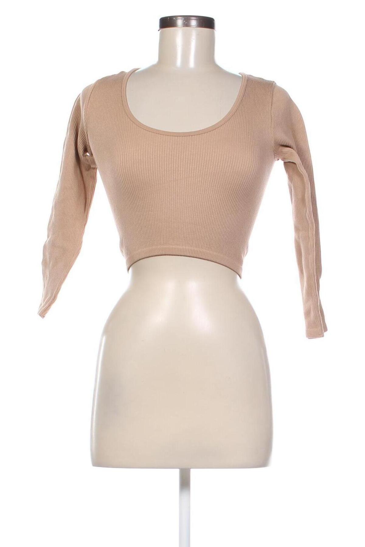 Damen Shirt Zara, Größe M, Farbe Beige, Preis 5,99 €