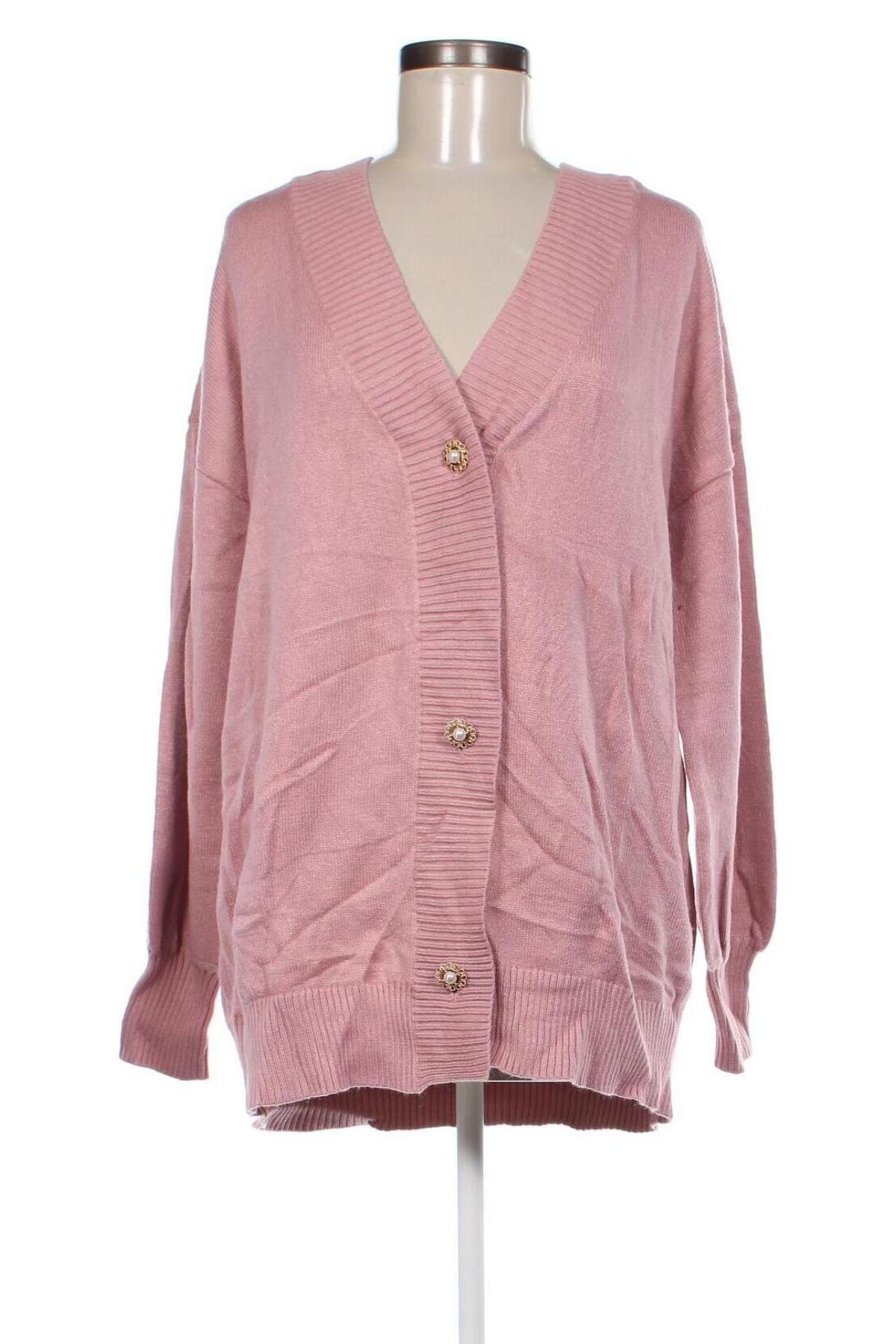 Damen Strickjacke, Größe L, Farbe Rosa, Preis 12,49 €