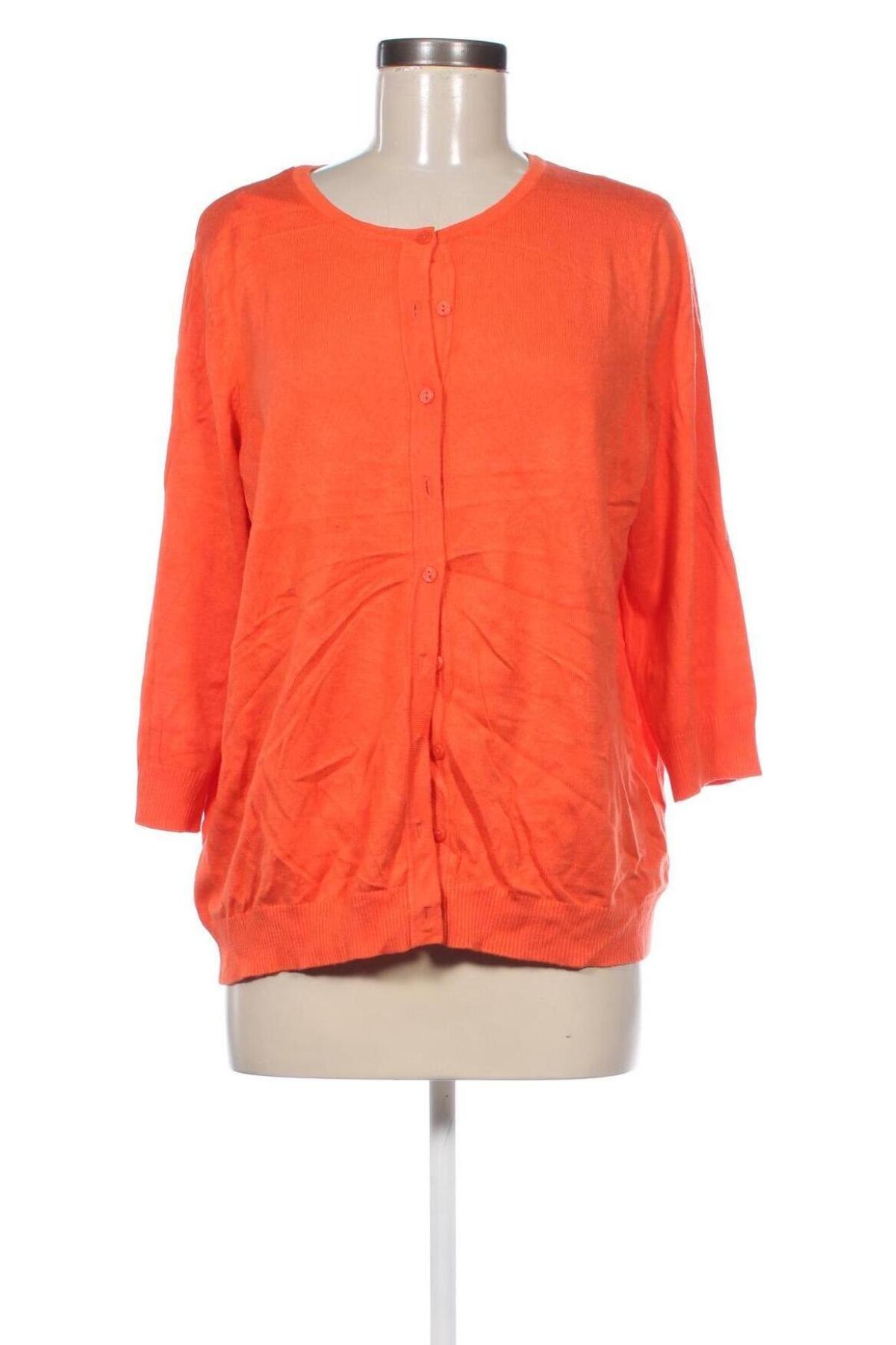 Damen Strickjacke, Größe M, Farbe Orange, Preis 6,49 €