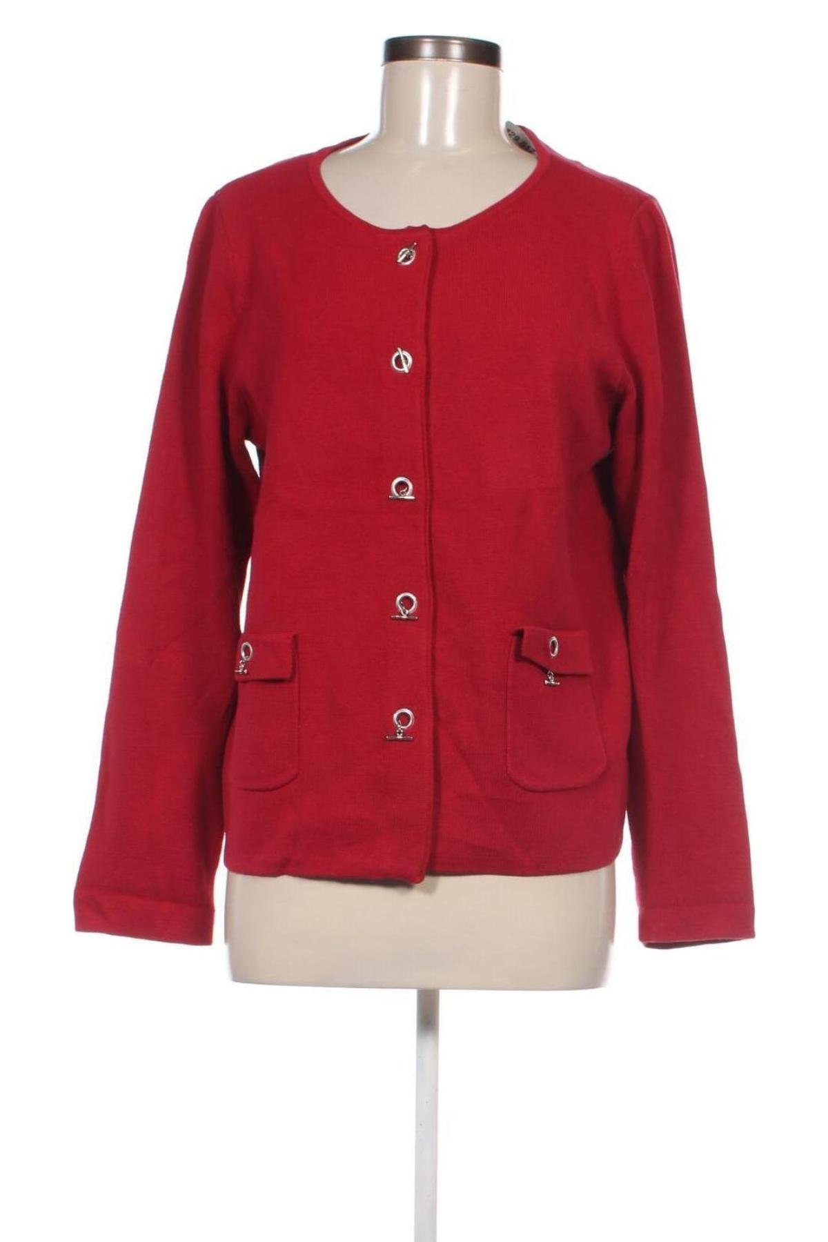 Damen Strickjacke Christopher & Banks, Größe L, Farbe Rot, Preis € 10,49