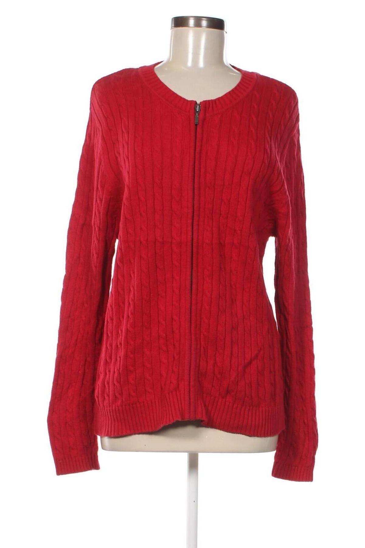 Damen Strickjacke Croft & Barrow, Größe L, Farbe Rot, Preis € 20,49