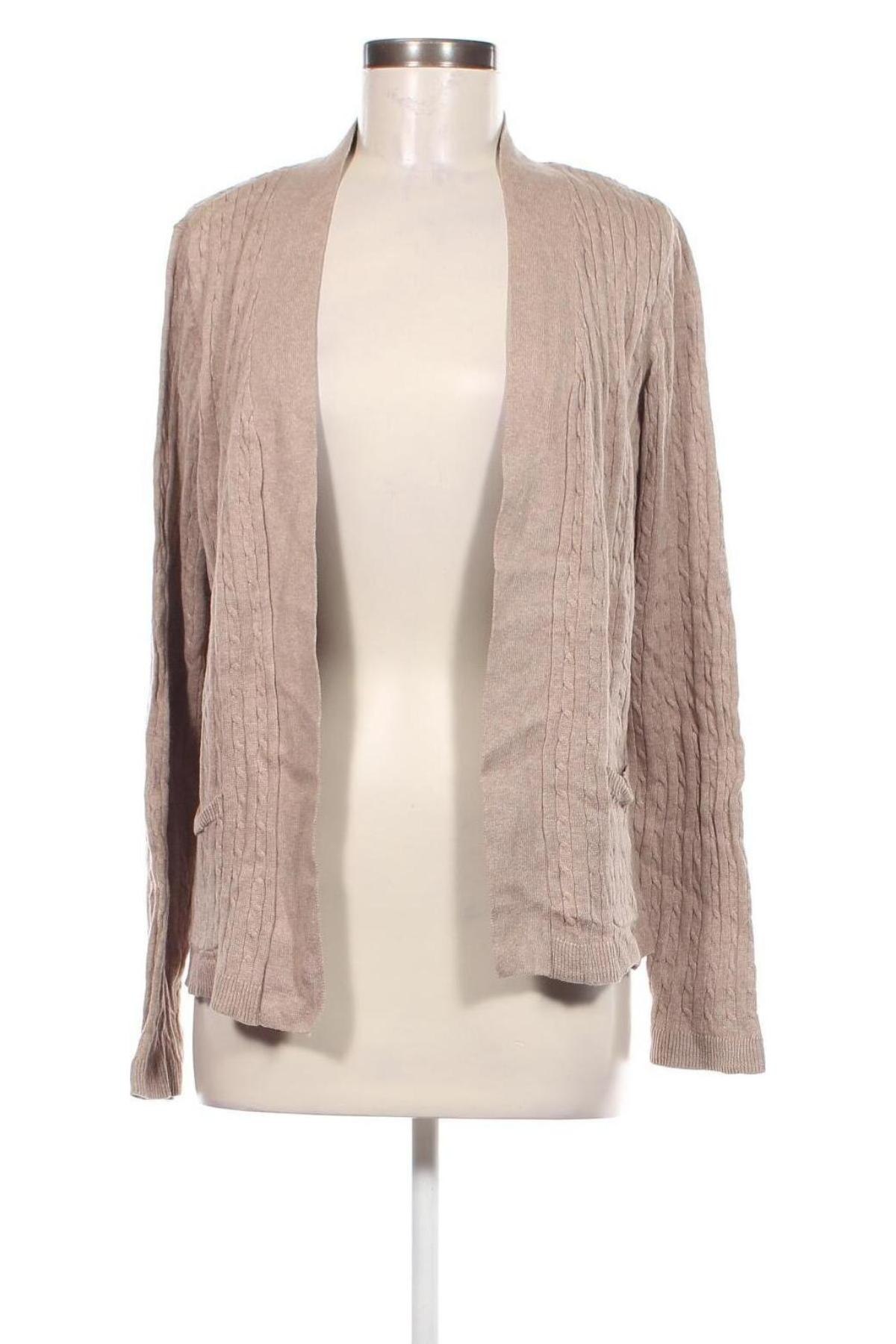 Damen Strickjacke Croft & Barrow, Größe L, Farbe Beige, Preis 12,49 €