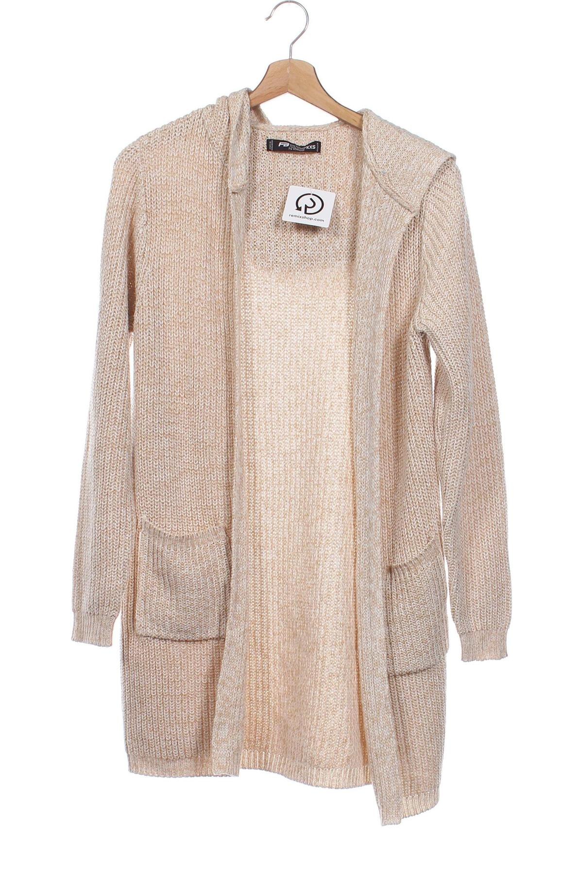 Damen Strickjacke Fb Sister, Größe XXS, Farbe Beige, Preis € 9,99