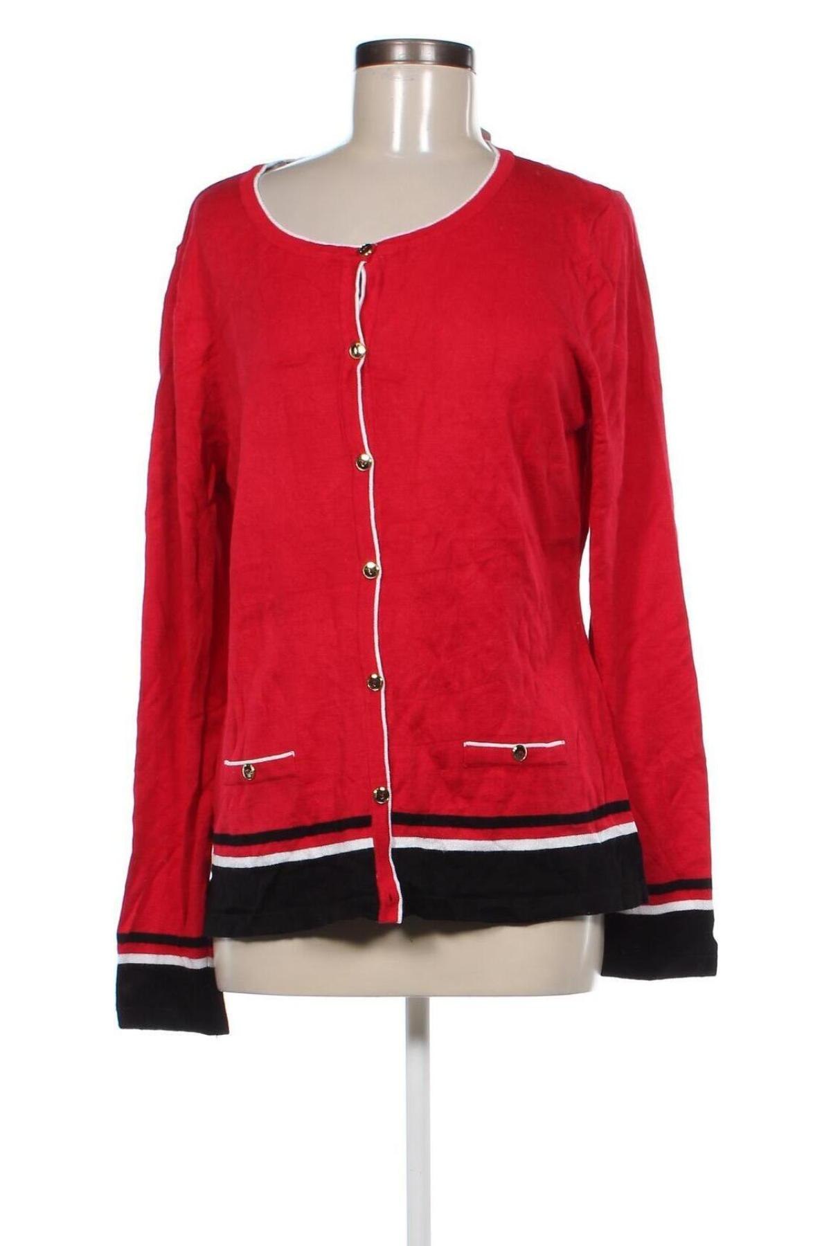 Damen Strickjacke Karen Scott, Größe XL, Farbe Rot, Preis € 11,49