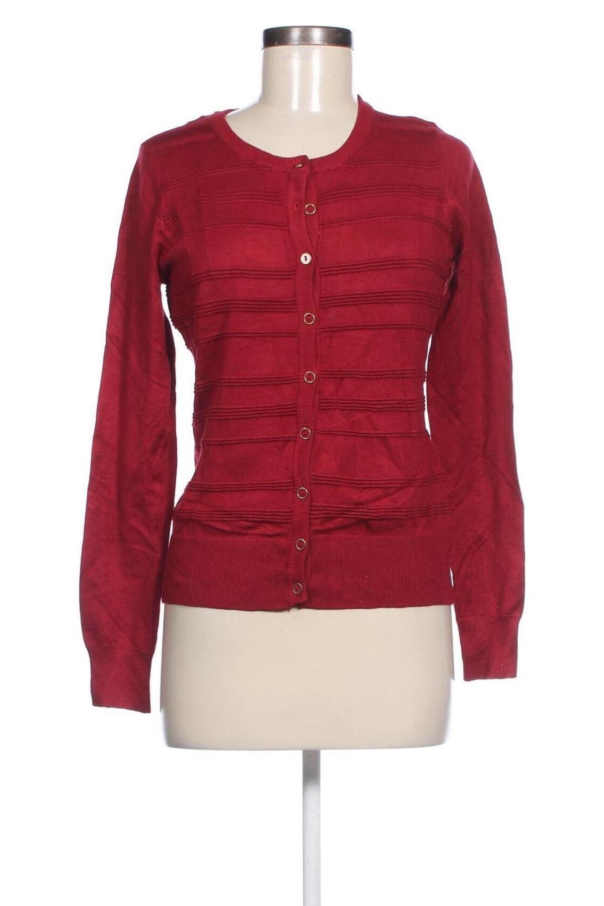 Damen Strickjacke Marled, Größe S, Farbe Rot, Preis 16,99 €