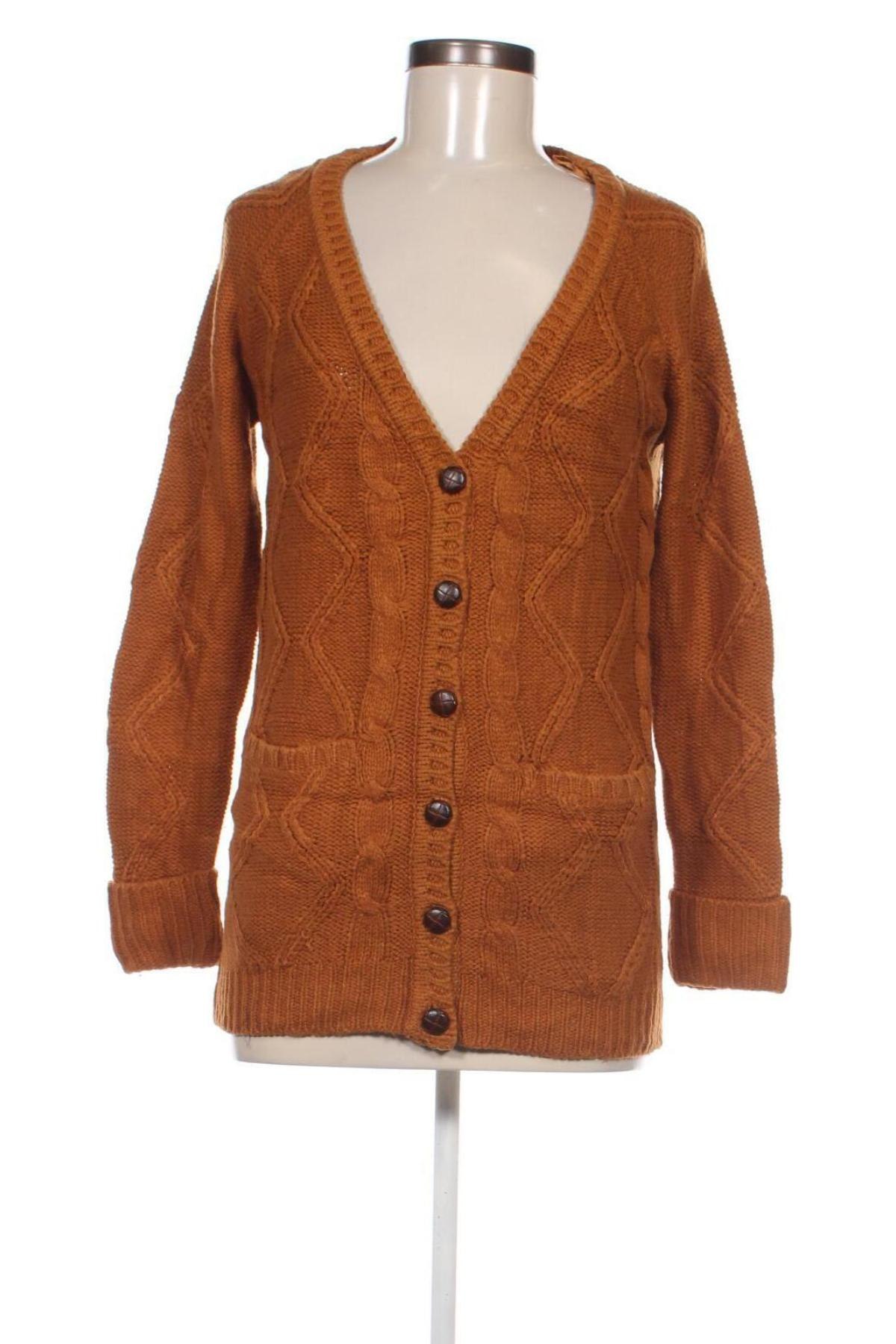 Cardigan de damă Pull&Bear, Mărime S, Culoare Maro, Preț 48,99 Lei