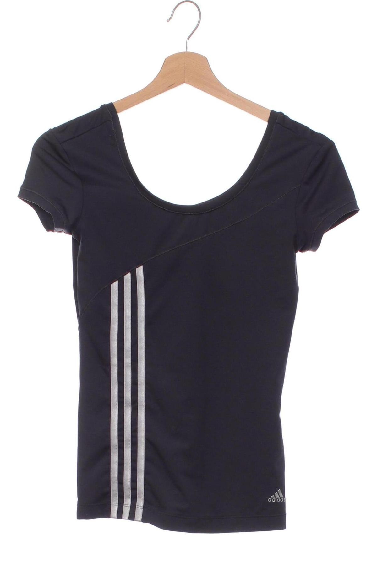 Γυναικείο t-shirt Adidas, Μέγεθος XXS, Χρώμα Γκρί, Τιμή 13,81 €