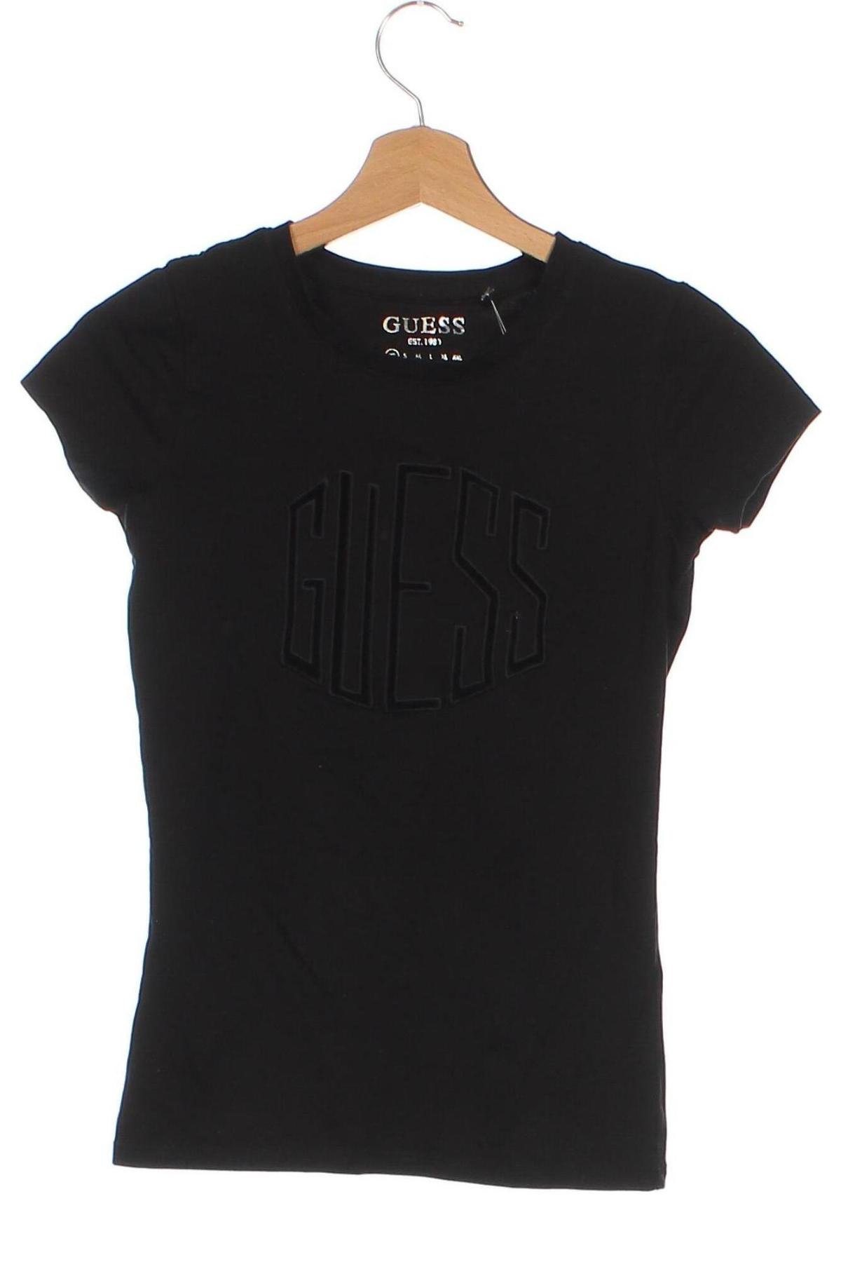 Damen T-Shirt Guess, Größe XS, Farbe Schwarz, Preis 16,00 €