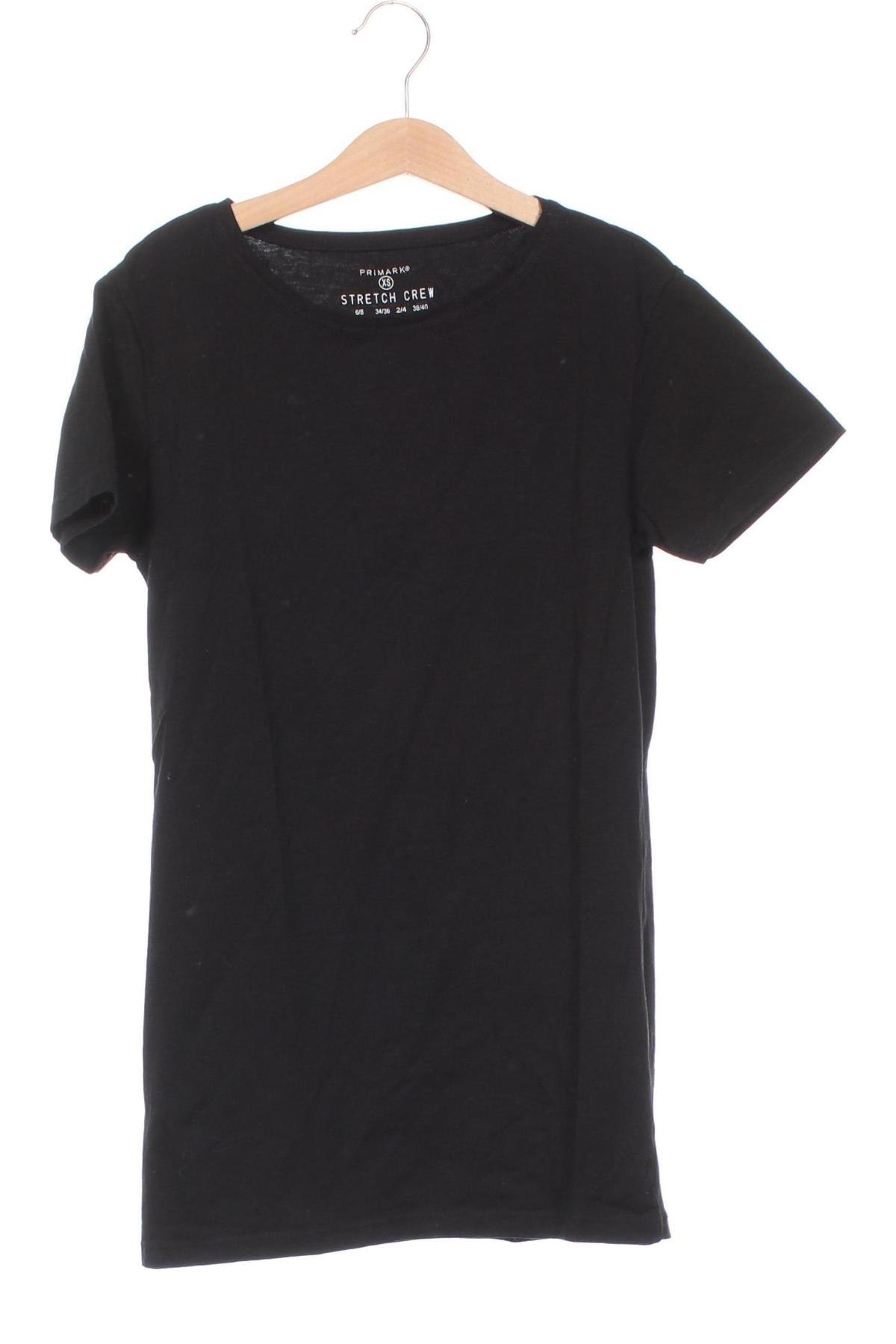 Γυναικείο t-shirt Primark, Μέγεθος XS, Χρώμα Μαύρο, Τιμή 5,99 €