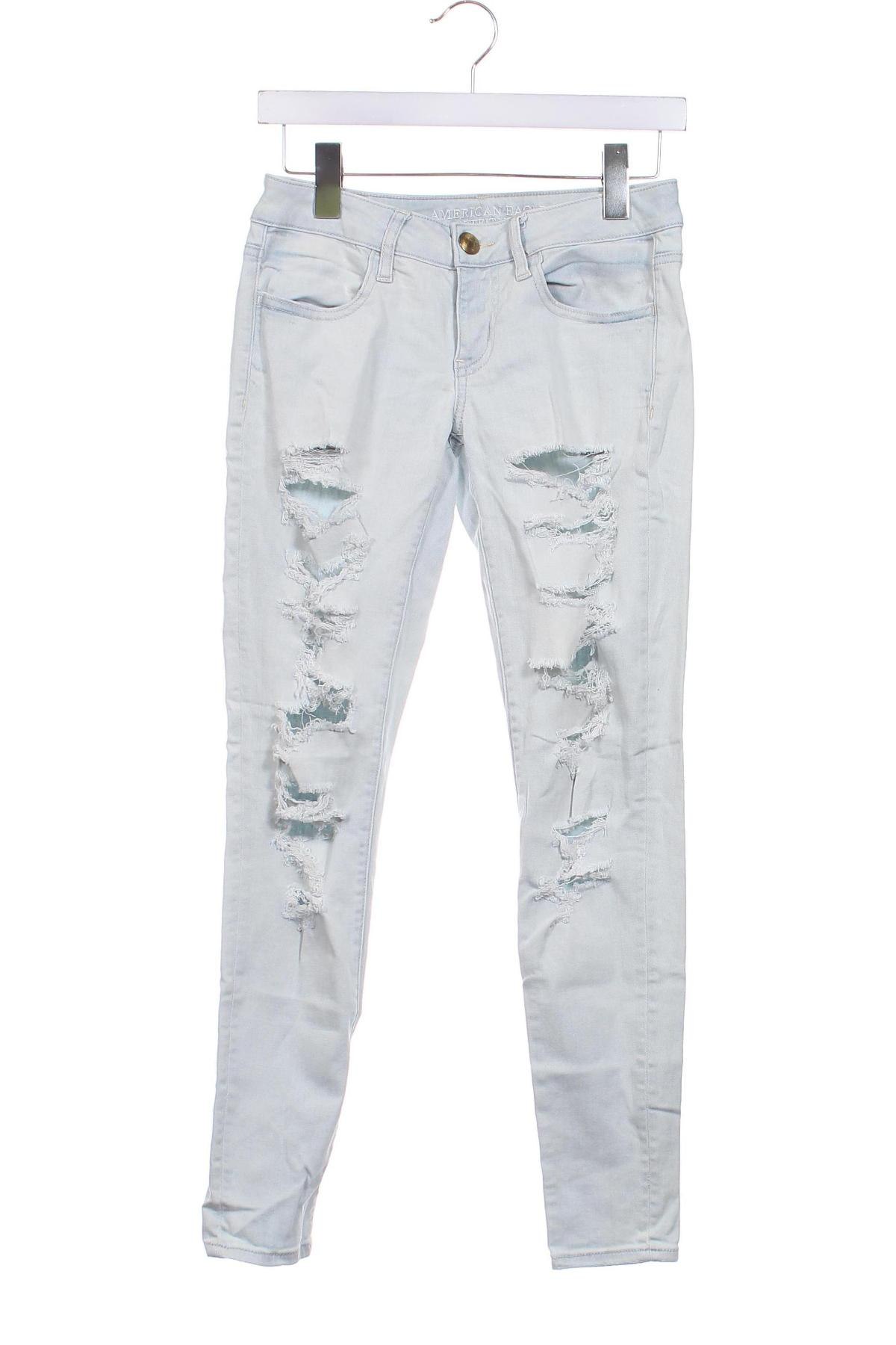 Damskie jeansy American Eagle, Rozmiar XS, Kolor Niebieski, Cena 66,99 zł