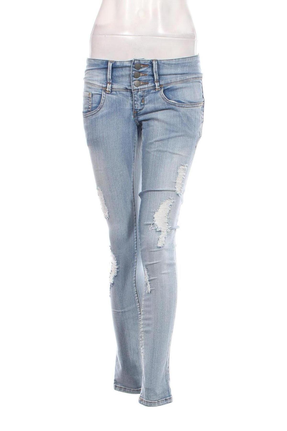 Damskie jeansy Pieces, Rozmiar S, Kolor Niebieski, Cena 43,99 zł