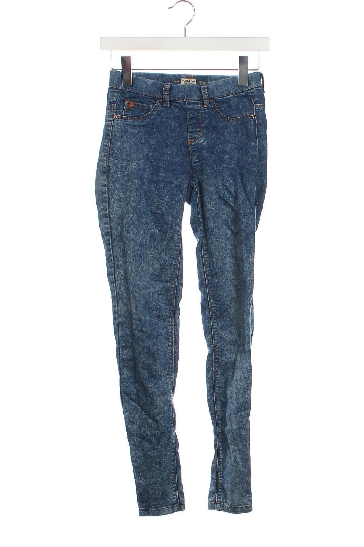 Damskie jeansy Pull&Bear, Rozmiar XXS, Kolor Niebieski, Cena 37,99 zł