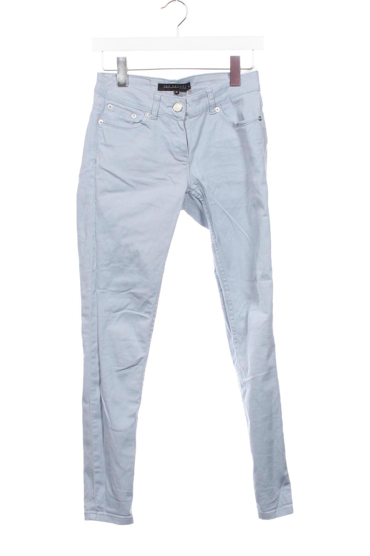 Damskie jeansy Top Secret, Rozmiar XS, Kolor Niebieski, Cena 46,99 zł