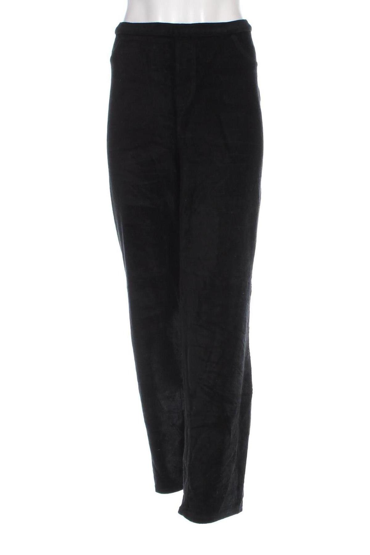 Pantaloni de velvet de femei, Mărime XL, Culoare Negru, Preț 48,99 Lei