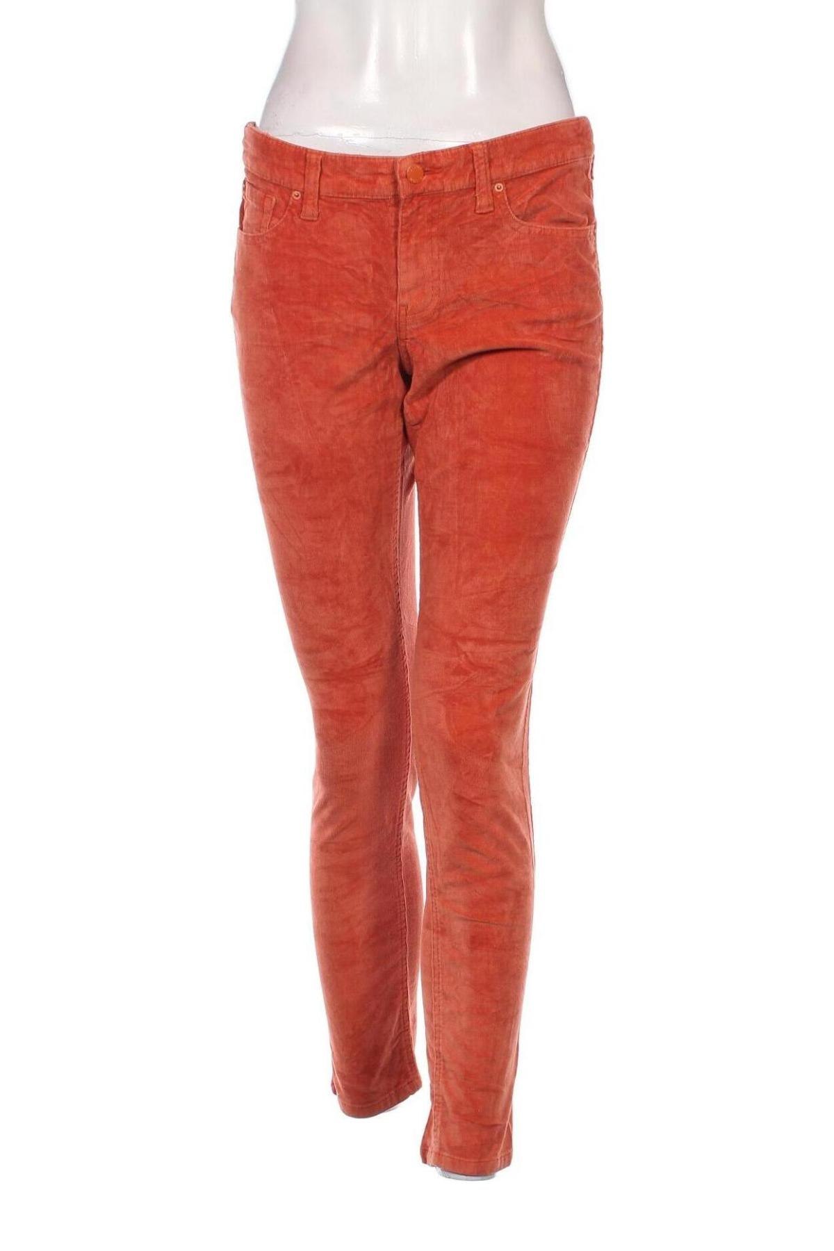 Pantaloni de velvet de femei Bisou Bisou, Mărime L, Culoare Portocaliu, Preț 63,99 Lei