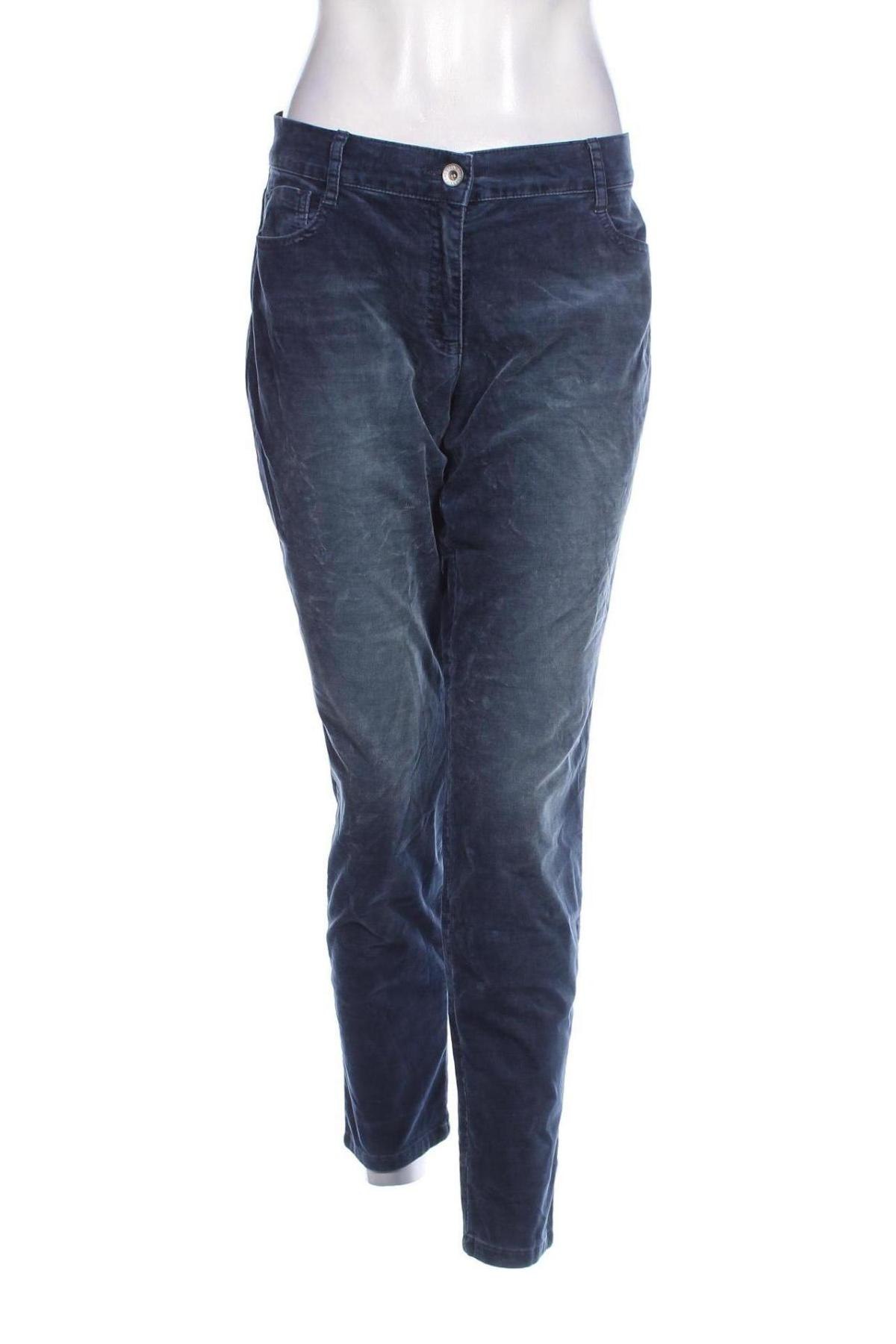 Pantaloni de velvet de femei Brax, Mărime L, Culoare Albastru, Preț 223,99 Lei