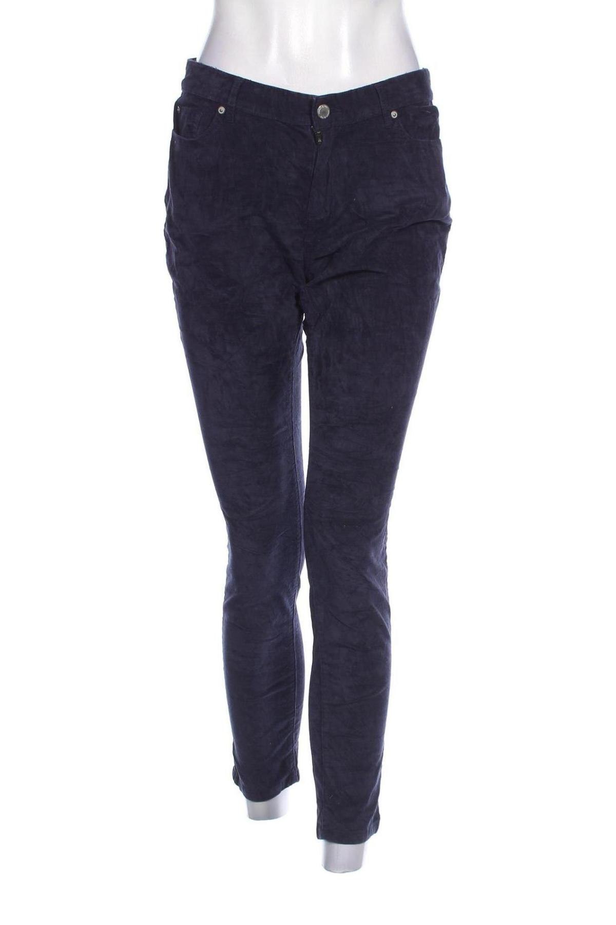 Pantaloni de velvet de femei Crown & Ivy, Mărime M, Culoare Albastru, Preț 38,99 Lei