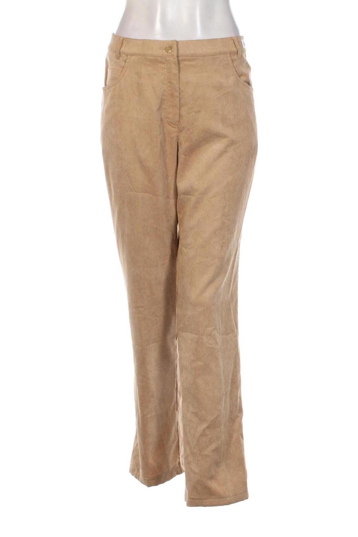 Damen Cordhose Delmod, Größe L, Farbe Beige, Preis € 9,49