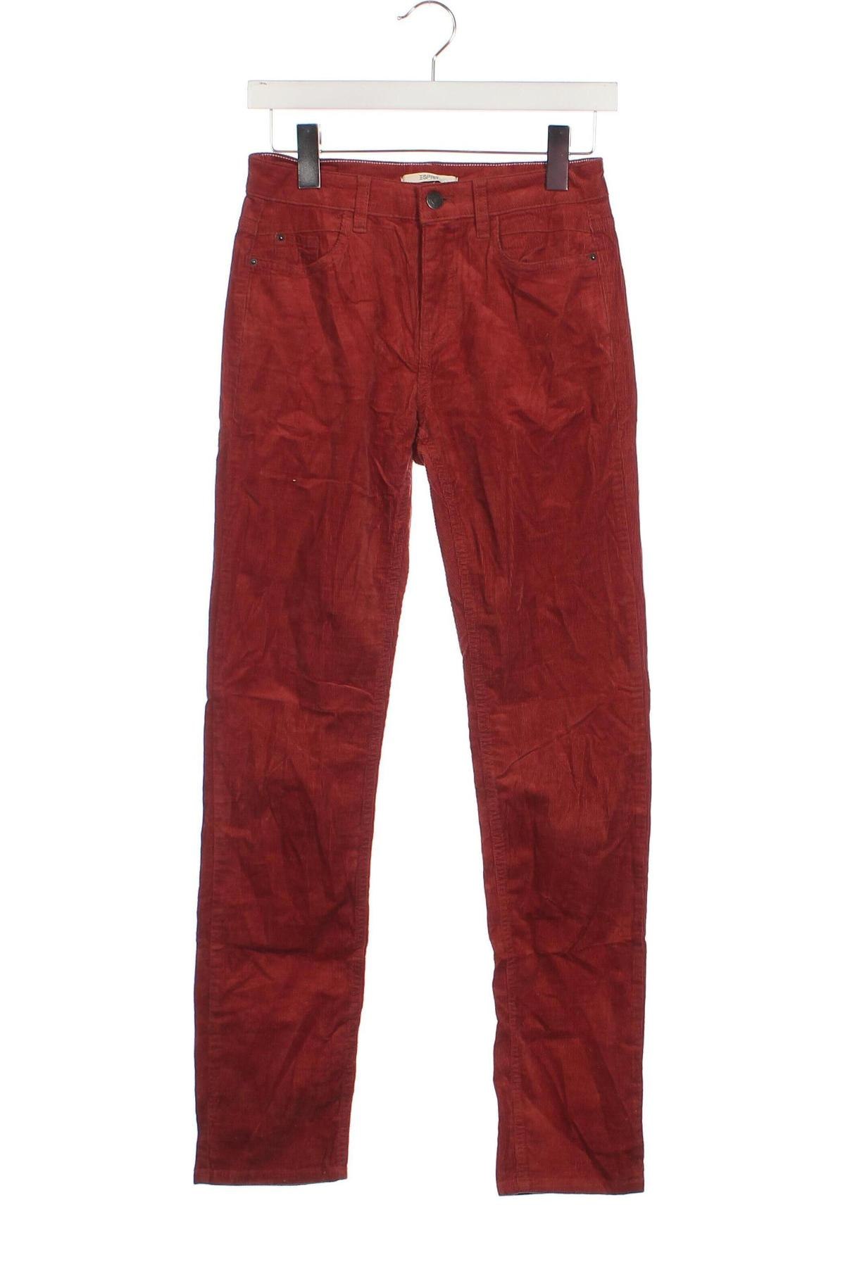 Pantaloni de velvet de femei Esprit, Mărime S, Culoare Portocaliu, Preț 157,99 Lei