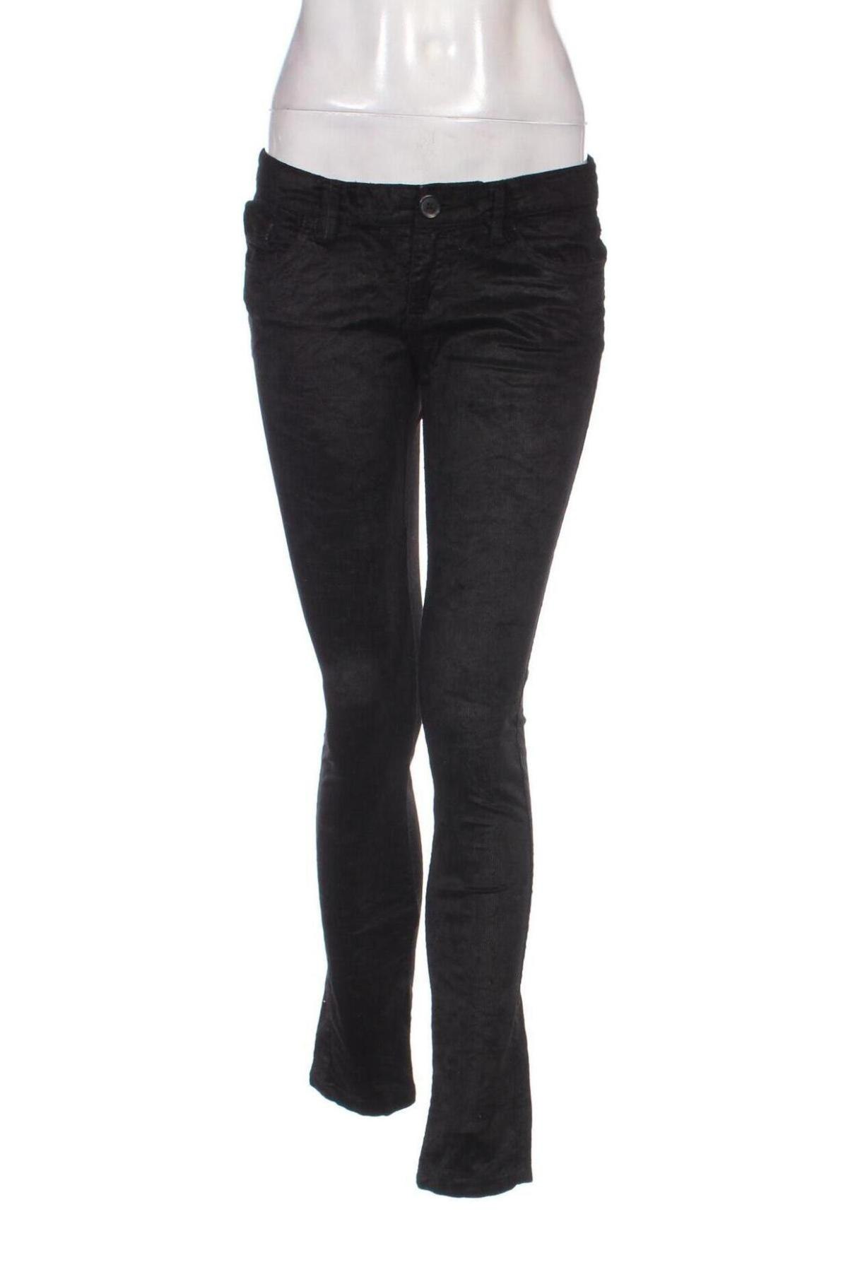 Pantaloni de velvet de femei Mango, Mărime M, Culoare Negru, Preț 111,99 Lei