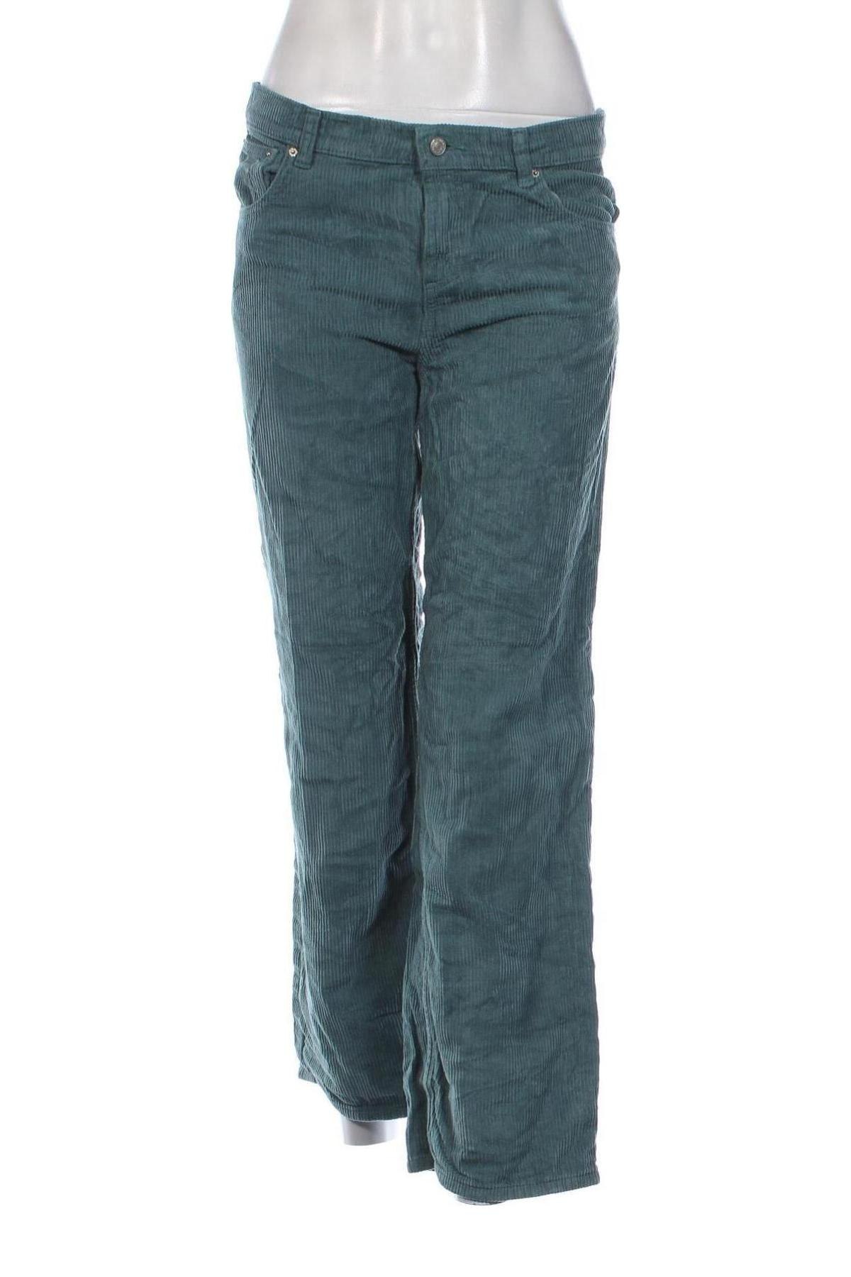 Pantaloni de velvet de femei PacSun, Mărime L, Culoare Verde, Preț 79,99 Lei