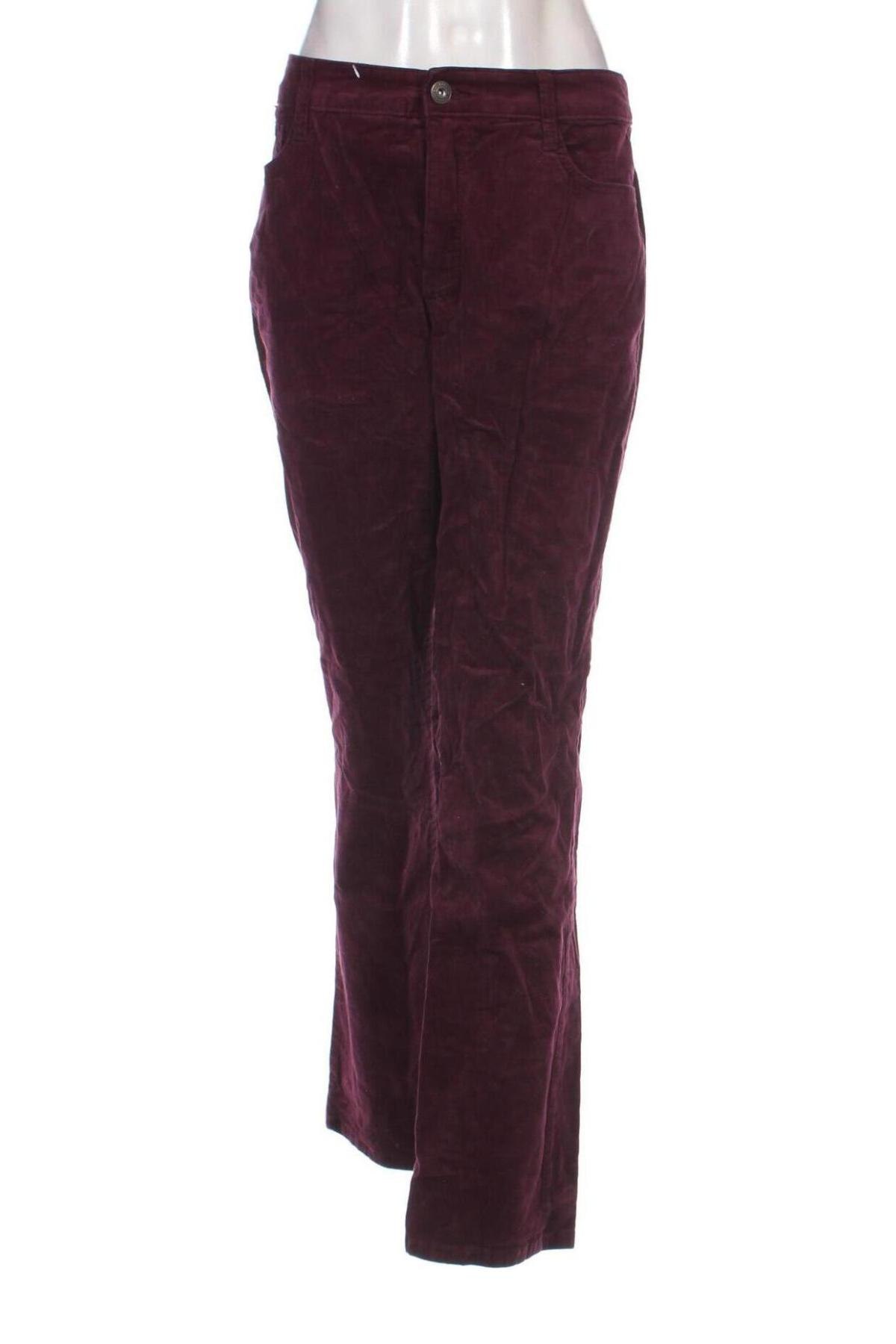 Pantaloni de velvet de femei St John's Bay, Mărime XL, Culoare Mov, Preț 48,99 Lei